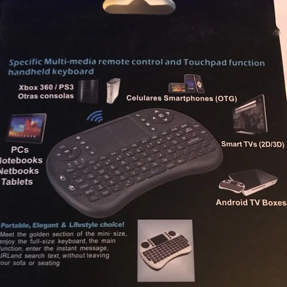 Mini Wireless Keyboard Combo Multi-Media remote control and touch pad function - Picture 5 of 7